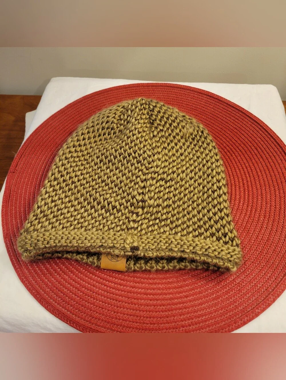 ❄️EUC~ The North Face Olive-Tone Two-Thread Knit Unisex Beanie